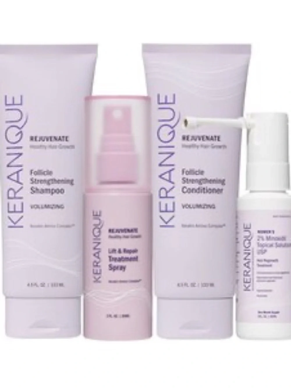 Keranique Regrowth System for Women - with minoxidil Anti hair loss Complete set